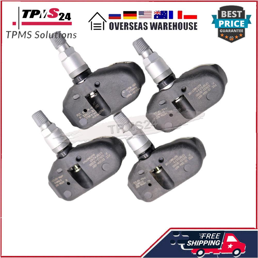 

4 шт. для HYUNDAI ACCENT SONATA TIBURON TUCSON KIA AMANTI SORENTO SPORTAGE 315 МГц TPMS датчик давления в шинах 52933-3E000