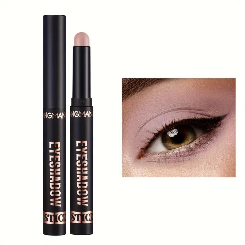8 Colors Pearly Eyeshadow Stick Pearly Glitter Matte Finish Eyeshadow Highly Pigmented Long Lasting Waterproof Eyeshadow Stick