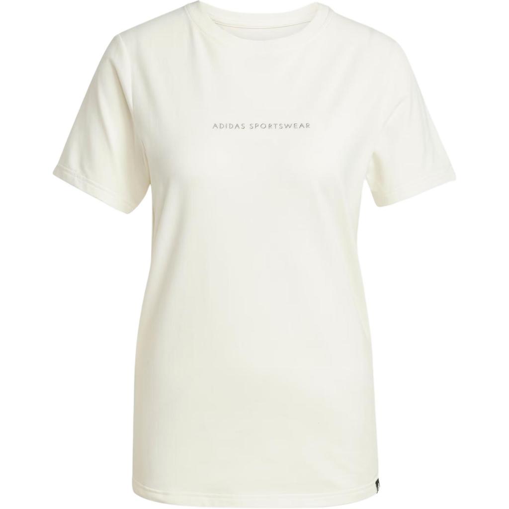 Adidas Sportswear Codes Doodle Camp Crew Neck Casual Short Sleeve T-Shirt Women Tops Han-Jade-White JX5322