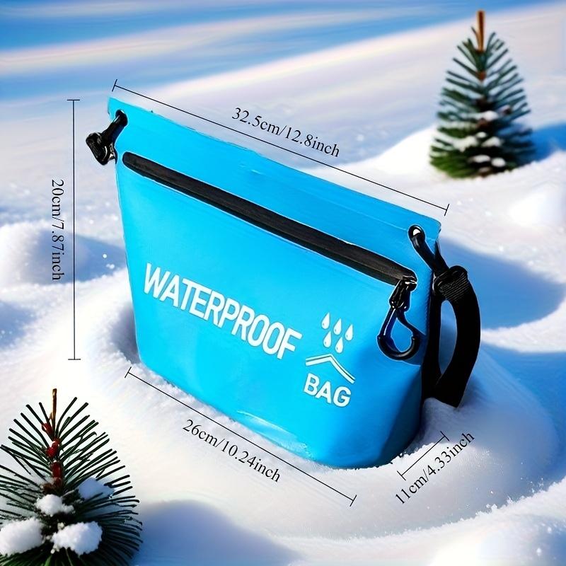 1pcWaterproof Wash Dry Bag Durable Zipper Carry Bag Swimming Rafting Kayaking Hiking Travel River Float Tube Outdoor Sports Gear
