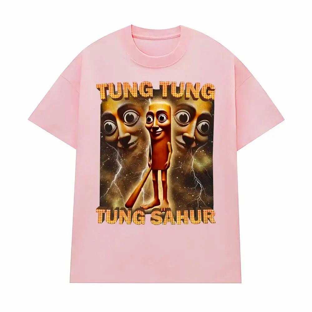 Tung Tung Tung Sahur Funny Baseball Bat Meme T-shirt Women Clothing Fashion Humor Style T Shirts Unisex Summer O-Neck Tops
