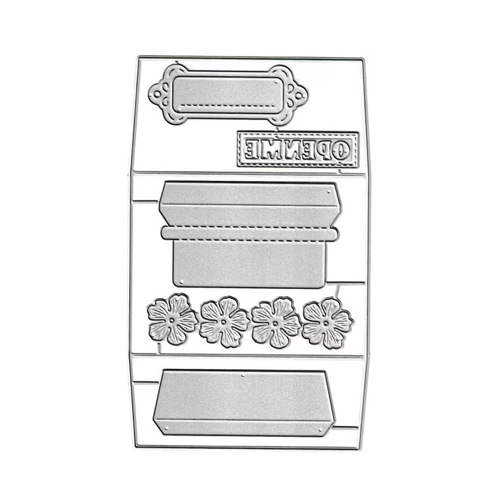 Mixed Shapes Envelope Flower Template Carbon Steel Card Making Envelope Stencils  Paper Card Making 4.06x6.46in