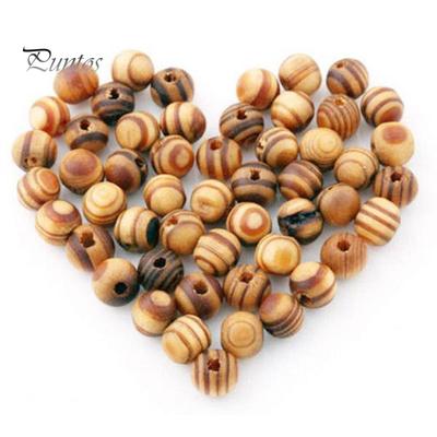 100 Stück 8 mm Holzperlen zum Selbermachen von Schmuck, Halsketten, Ohrringen, Armbändern