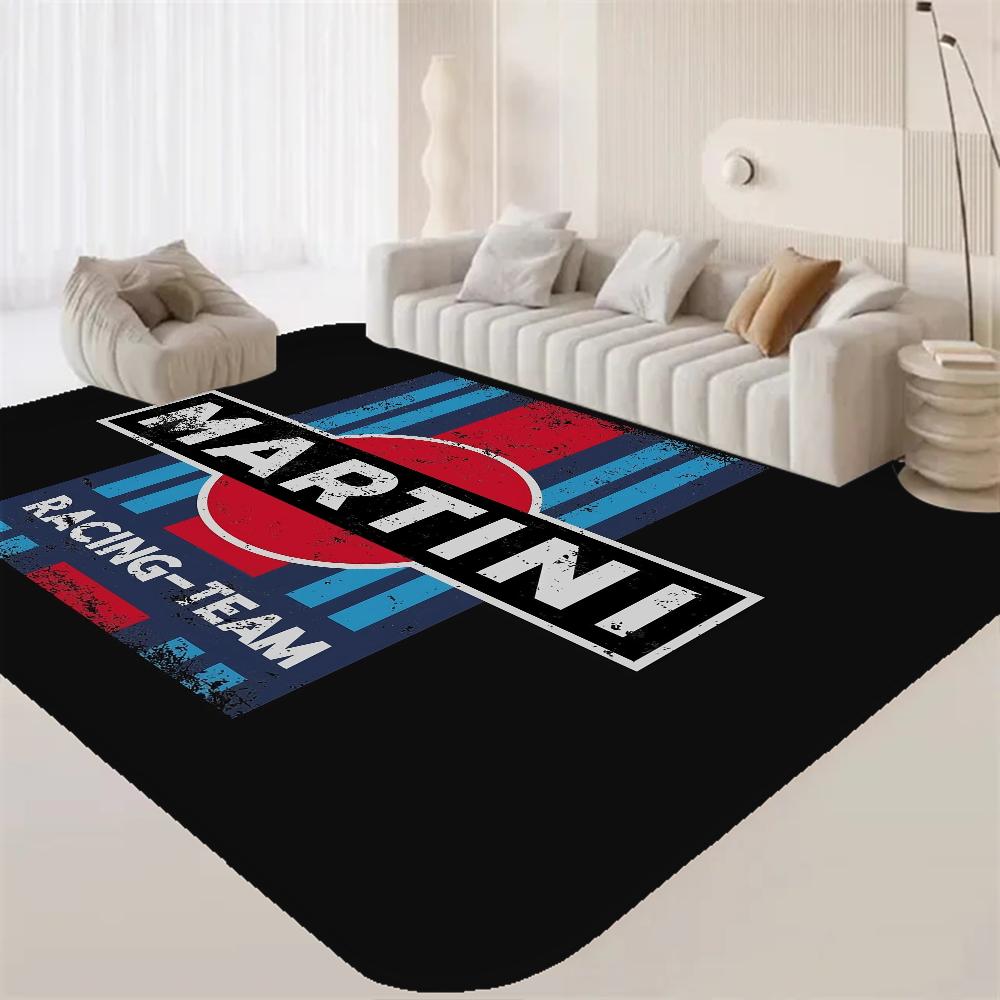 Tappetini da camera con logo M-Martini Racing Lavabili Antiscivolo Tappeto da area per soggiorno divano sedie Cucina Alfombra