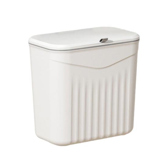 Kitchen Compost Bin with Lid Wall Mounted Garbage Can Bathroom Kitchen Waste Basket Bin