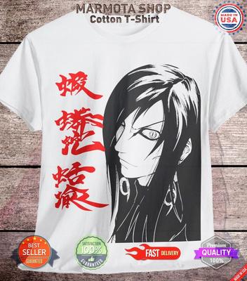Maglietta Orochimaru Naruto Shippuden Sasuke Kakashi Maglietta Anime Tutte le Taglie