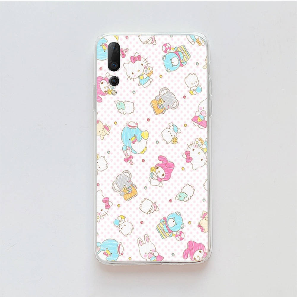

Прозрачный чехол для Samsung A04 A14 A23 M33 M53 Realme 10 9 C35 C55 VIVO X80 Infinix Hot 30 Note 11 Tecno Spark 8P Pro L-7 Sanrio Персонажи Infinix Note 12 2023 арлекин