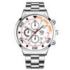 Steel Belt Watch Men'S Automatic Luminous Calendar Quartz Watch