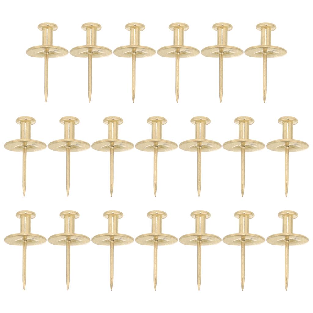 20 Pcs Zinc Alloy Heavy Duty Push Pins Decorative Wall Nails Picture Hangers Metal Thumb Tacks Hardware Red Bronze