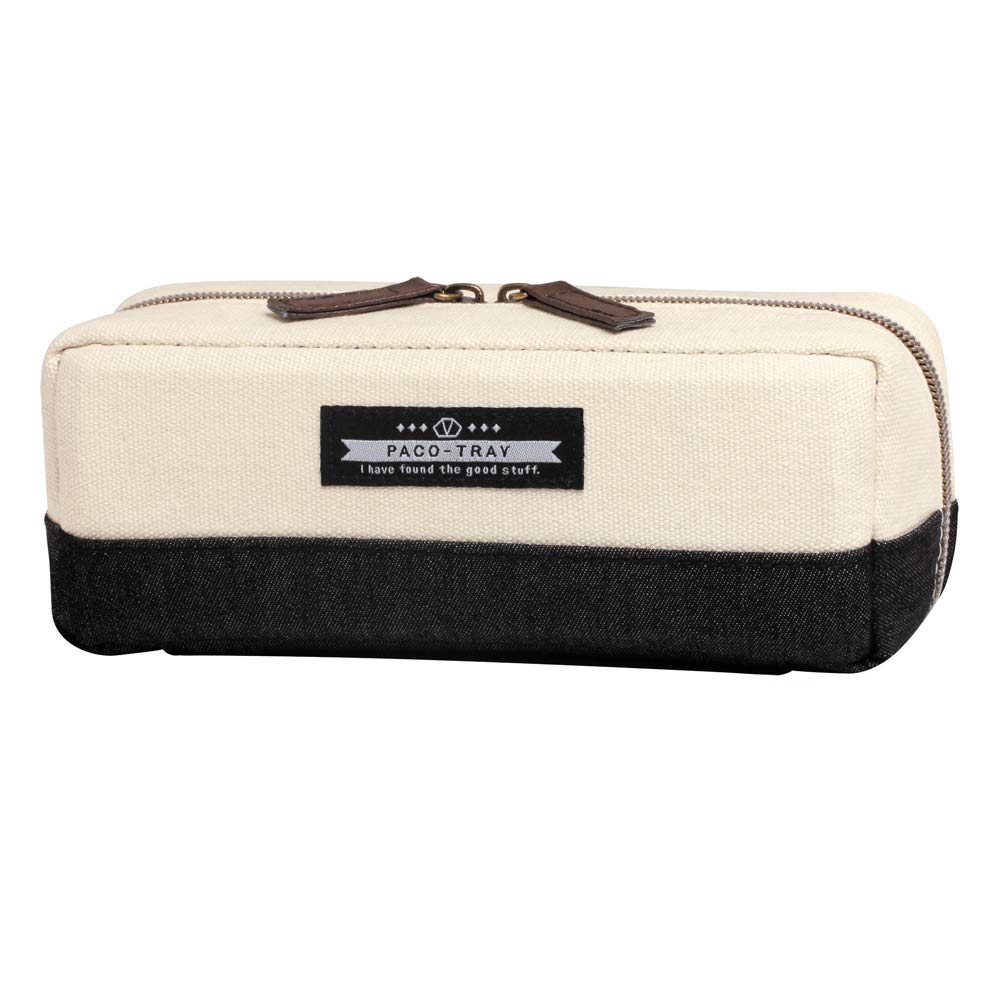 

Kamio Japan Pencil Case Paco Tray Big Black Denim 26610