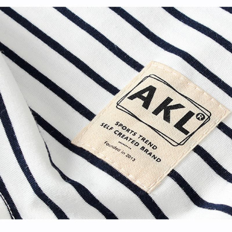 Randig T-shirt för barn Långärmad Toppar för pojkar och flickor Underställ Vår och Höst