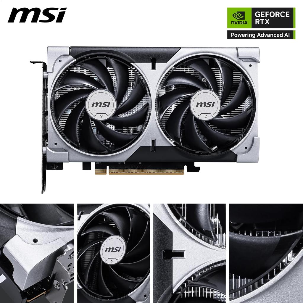 MSI GeForce RTX 5060 8G VENTUS 2X OC Graphics Card VD9187