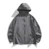 UPF10 + couple sunscreen clothes men's and women's summer light and breathable UV-proof outdoor casual hooded sunscreen jacket