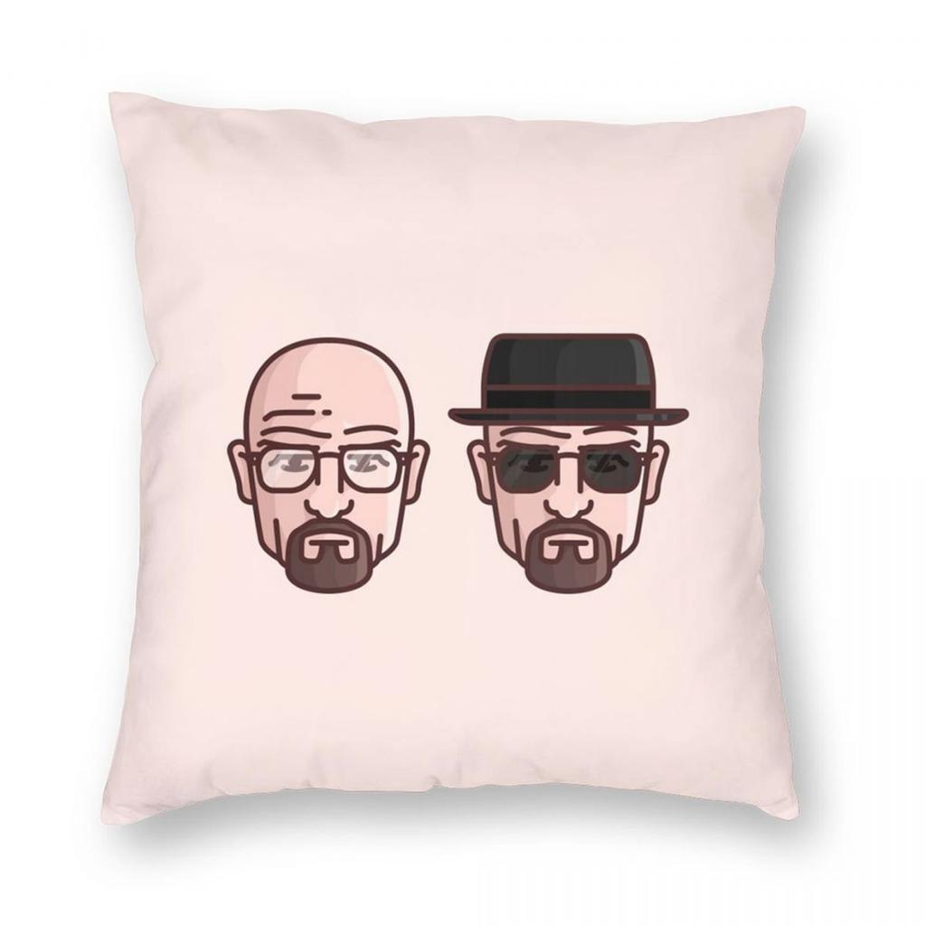 Breaking Bad - Heisenberg Face Mask Square Pillowcase Pillow Cover Cushion Throw Pillow for Home Bedroom Car