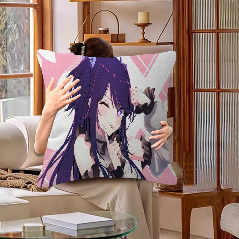 Oshi No Ko Anime Ai Hoshino Personalized Pillow Dust Cover Bedroom Kids Party Decoration Pillowcase Birthday Children Gift