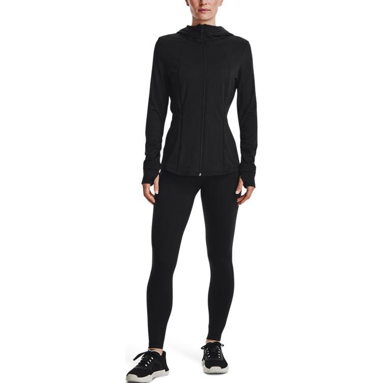 Under Armour Solid High-Waisted Slim Fit Straight Leg Training Pants Women pants Black 1373966-001