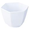 Nagao White Melamine Hexagonal Small Bowl, 8.8 Cm, No. 79