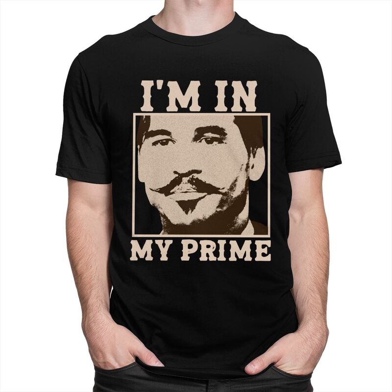 Custom Male Doc Holiday Im In My Prime T Shirts Short Sleeves Cotton Tshirts Tshirt Casual Tee Clothes