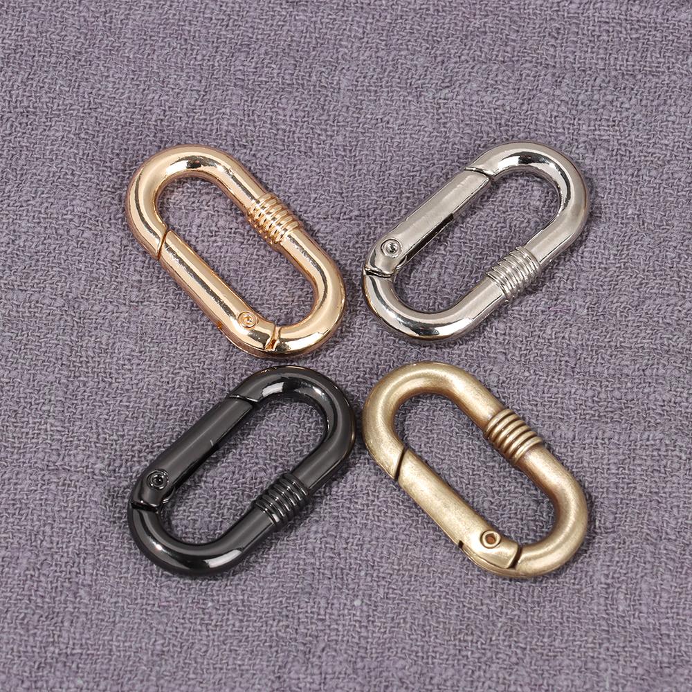 Camping Hiking Accessories Spring Oval Rings Handbags Clips Outdoor Carabiner Bag Belt Buckles