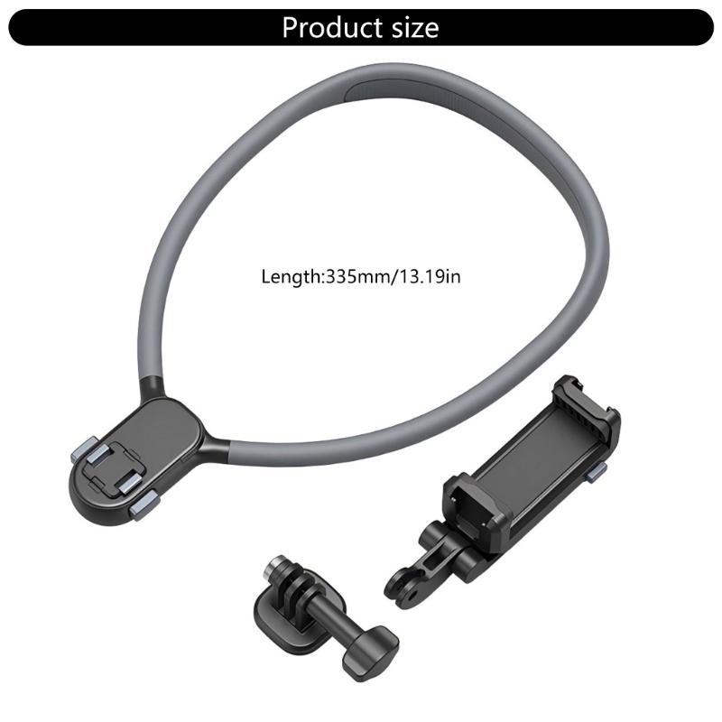 Adjustable Magnetic Neck Mount Holder For Smartphones Cameras For First Person View Filming And Light Exercise