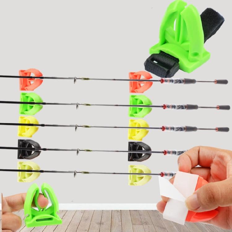 Adjustable Fishing Poles Clamps Nonslip Universal Fishing Rod Stand Portable Poles Rack Baits Holder With Fastening Strap