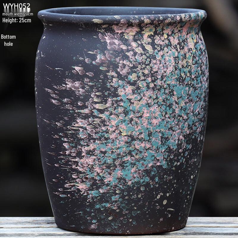 Ink Splash Ceramic Succulent Planters (2-Pack)