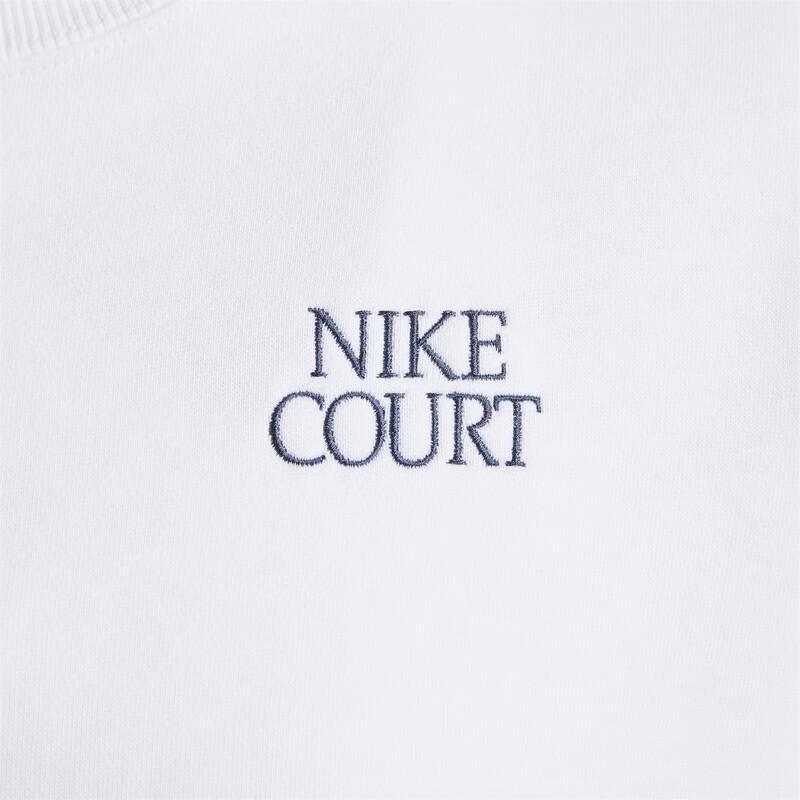 Nike Court Heritage Bluza z polaru Pulower Damskie topy Biały IO0485100