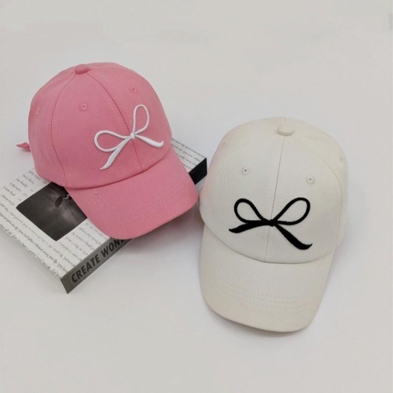 Hip Hop Duck Tongue Cap With Sweet Bow Embroidery For Children In Various Colors