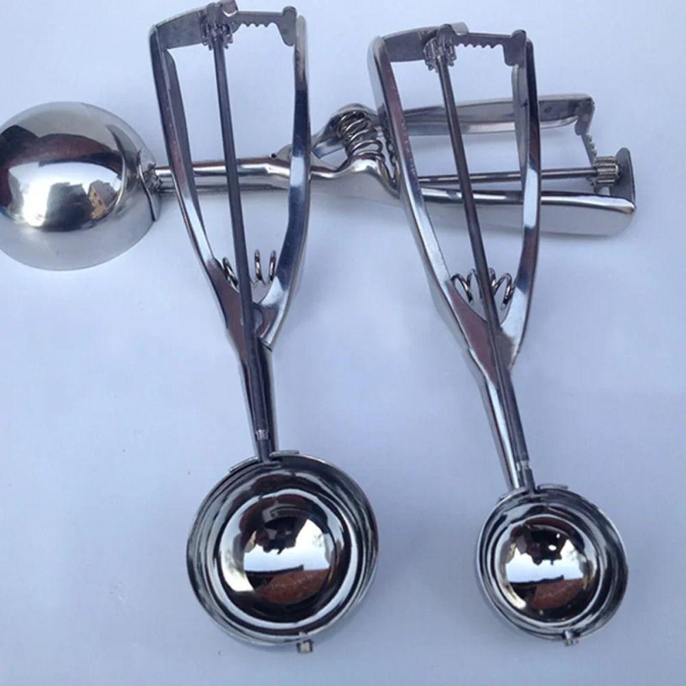 3Pcs/Set Mash Ice Cream Scoop Stainless Steel Ice Ball Digger Watermelon Ball Scoop  Dough