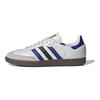 adidas נעלי סניקרס יוניסקס סמבה OG לבן כחול אקטיבי לבן קריסטל זהב מט ID1381