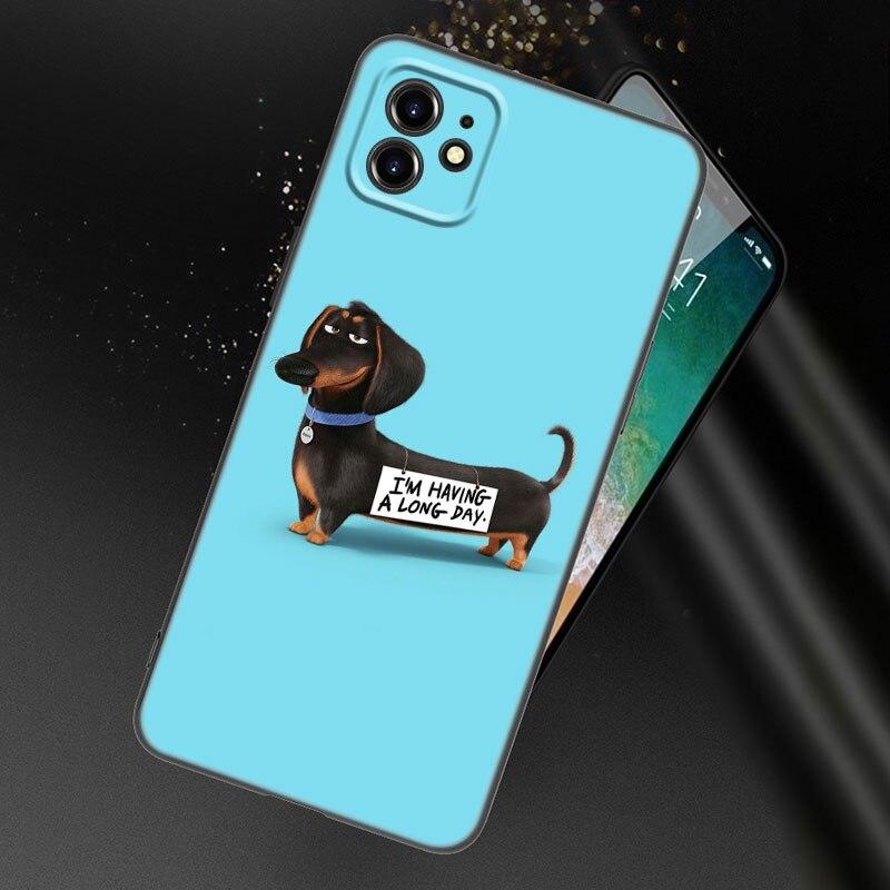 

Чехол для телефона «Dachshund Dog Love» для Apple iPhone 13 12 Mini 11 Pro XS Max XR X 8 7 6S 6 Plus SE 2022 2020 5S 5, мягкий черный чехол iPhone 11 Pro Max