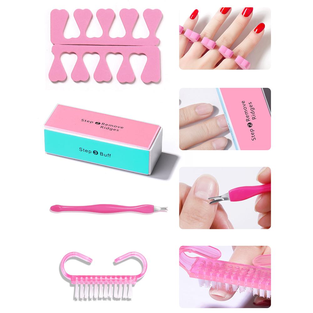 Manicure Kits Stainless Steel Manicure Set Nail Brush Nail Filing Accessories Sponge Rubbing Strip Personal Nail Care Utensils
