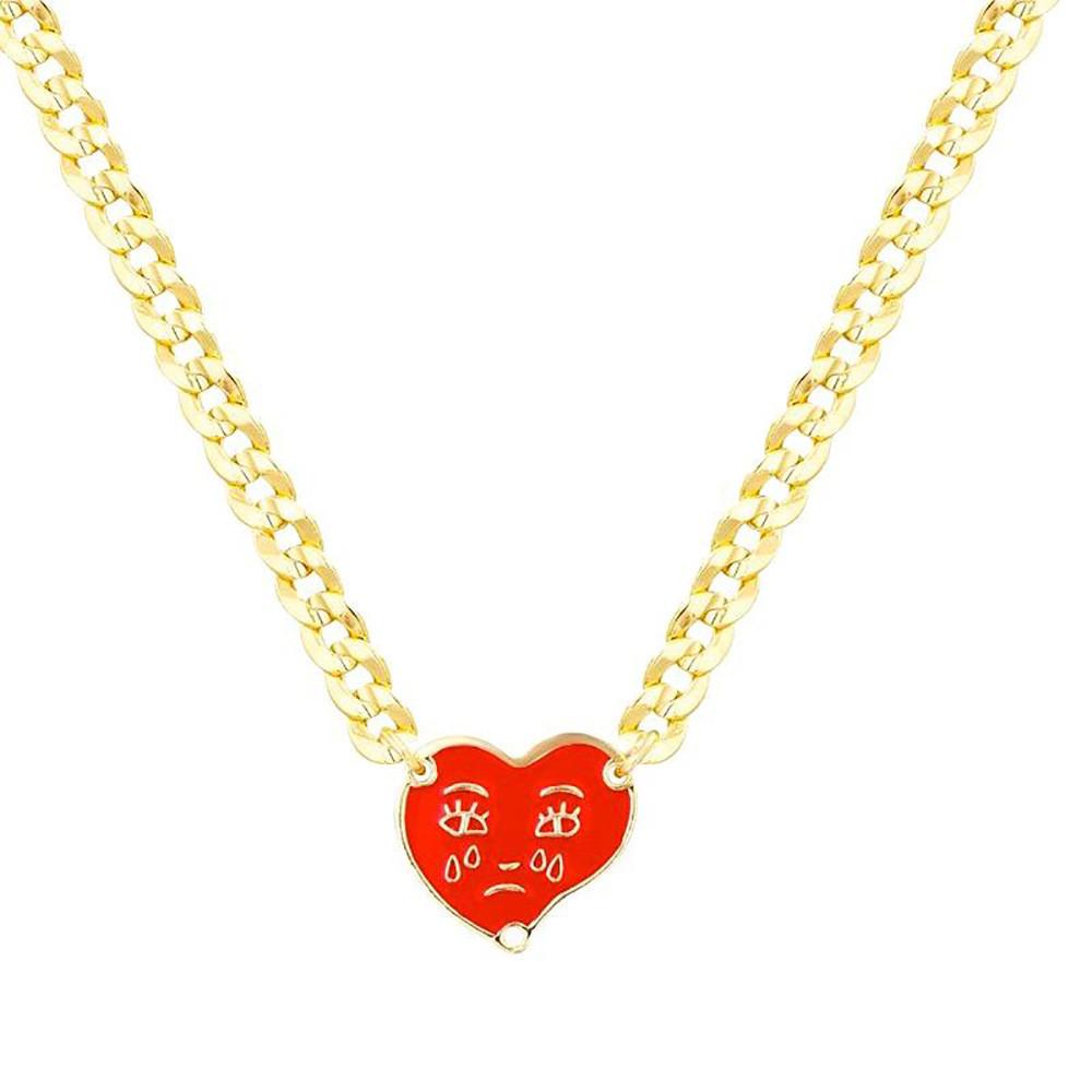 

Stylish Gold And Silver Heart Shaped Pendant Necklace For Women With Unique Charm
