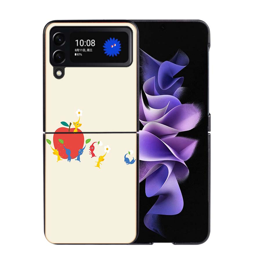 Game Pikmin 4 Phone Case For Samsung Z Flip 7 6 5G Galaxy Z Flip4 Z Flip5 Z Flip3 Coque Black Hard PC Shell Protective Cover
