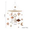 Baby Wooden Bed Bell Bracket Mobile Hanging Rattle Toys Crib Bracket Hanger Baby Crib Mobile Bed Bell Toy Holder Arm Bracket
