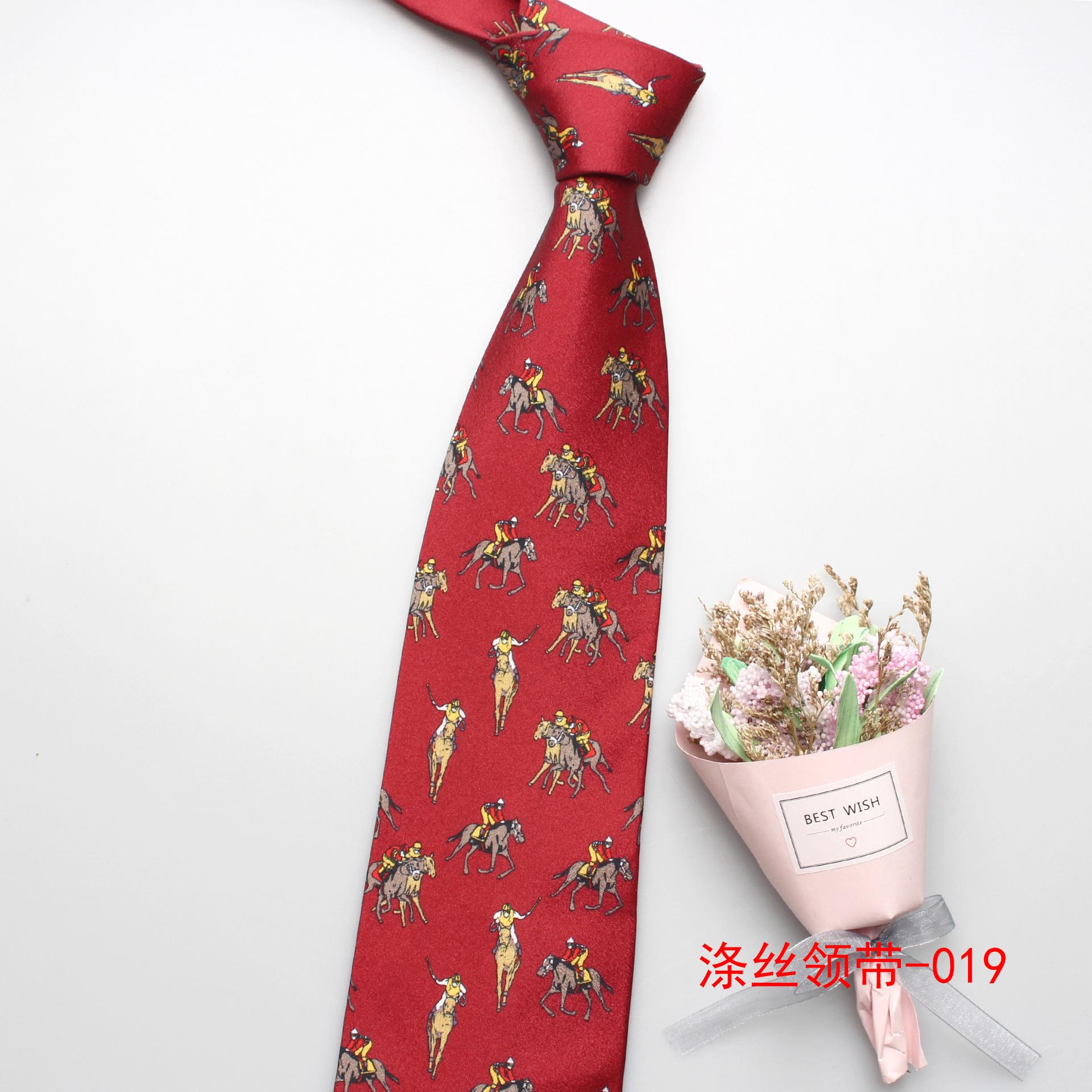 

Чоловіча та жіноча 9 см поліестерова друкована краватка кежуал зі стрілками, серія «Тварини», універсальна краватка для сорочки кежуал