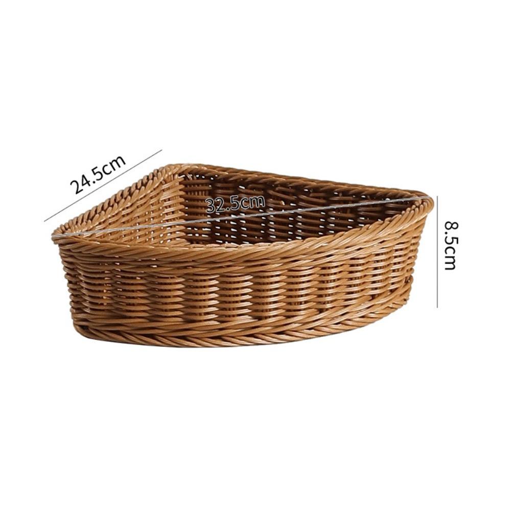 

Fan-Shaped Corner Storage Basket Curved Design Storage Function Wardrobe Corner Box Multipurpose Wall Corner Box