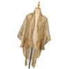 Sophisticated Ladies' Shawl Decorative Shoulder Wrap with Decorative Fringe Complements Various Outfits Effortlessly