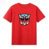 Cotton Breathable Childrens Tshirt Transformers Autobot Logo Printed Fashion Parent Child Wear Mens and Womens Short Sleeves
