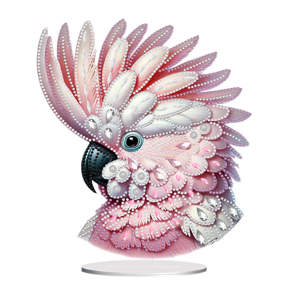 2D Flat Bird DIY Double-Sided 5D DIY Diamond Art Tabletop Decorations Diamond Painting Desktop Decorations for Home Office Decor