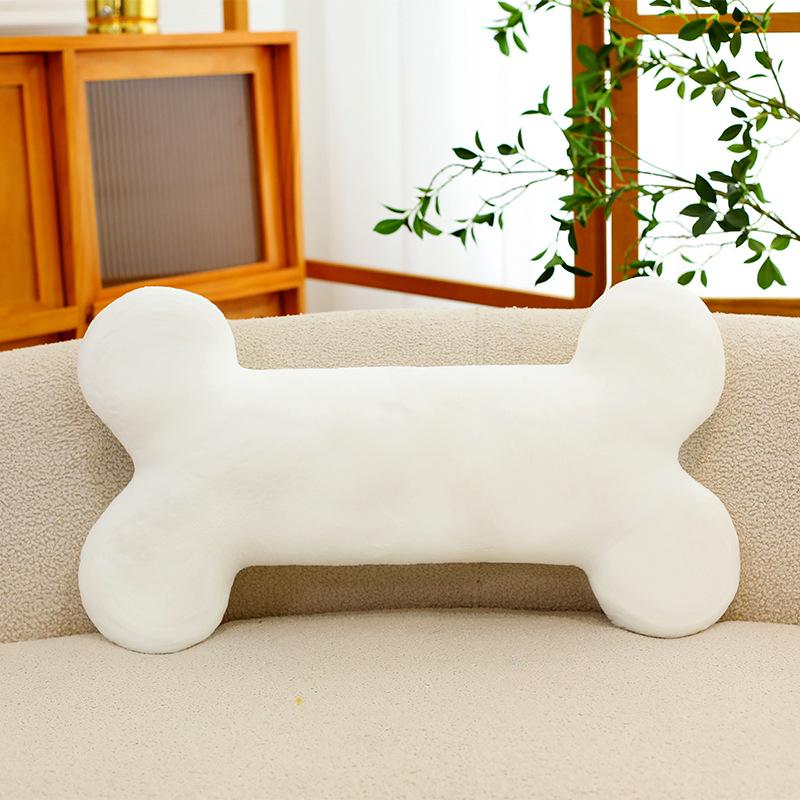 Fishbone Bone Pillow Simulation Dog Bone Plush Toy Sofa Cushion