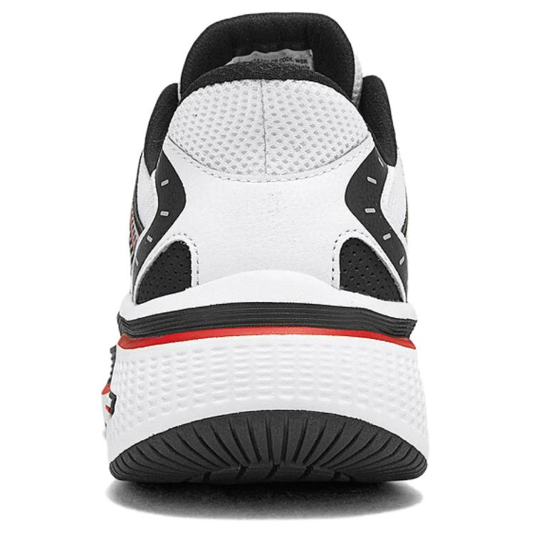 Skechers Go Run Elevate 2.0 Soft Comfortable Fabric Synthetic Leather Durable Low Top Running Shoes Men Sneaker White Black 220854-WBK