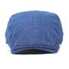 Washed denim hat men's and women's fashion denim beret cap forward hat