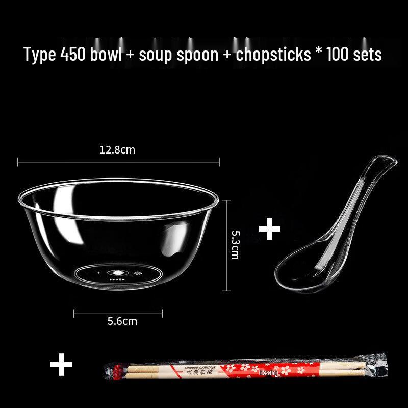 Yudefeng Disposable Hardened Clear Plastic Bowls