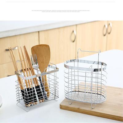 Storage Basket Rack Spoon Fork Chopsticks Chopsticks Cage Kitchen Metal Kitchen Accessories Organizer Hanging Household Draining