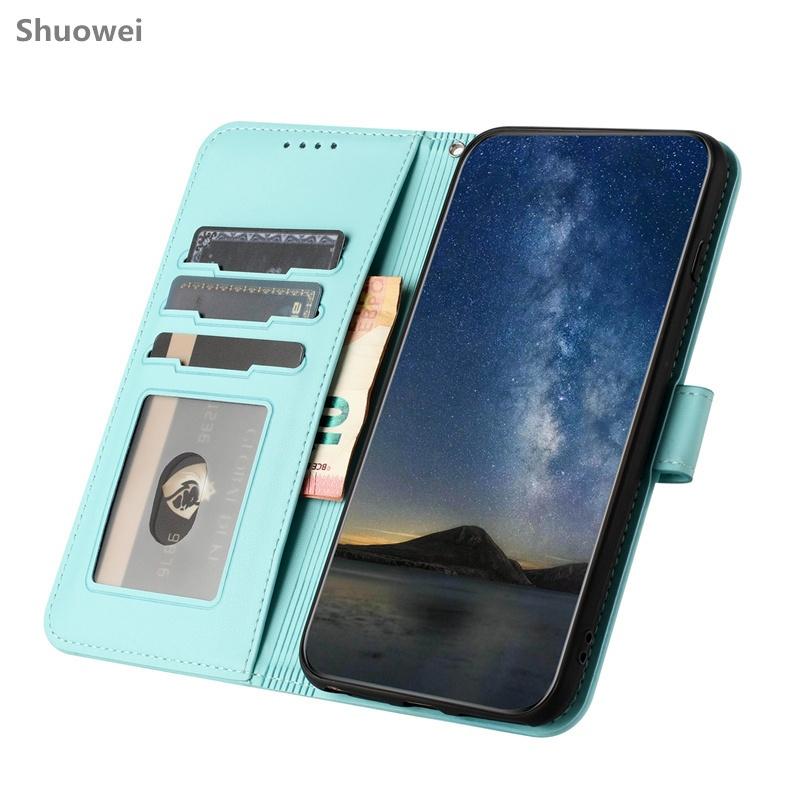 For Samsung Galaxy Note 8 9 10 Lite 20 X Cover 4 4S 5 6 7 Pro 5G Phone Case Card SlotLeather Flip Wallet Cover