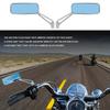 Motorcycle Mirrors 8mm 10mm Universal Rear View Side Mirrors Silver Square Mirror Left and