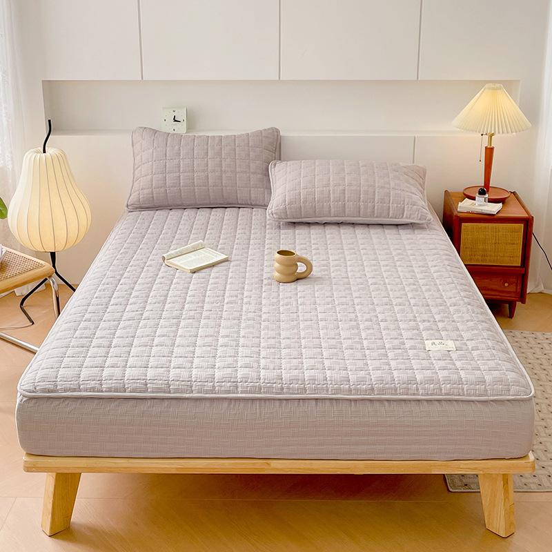 Class A High-quality Quilted Fitted Sheet Bed Cover Dust Cover Taiwan Bed Bag Protective Cover