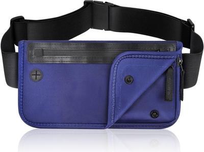 VIVALD Security Secret Passport Bag for International Travel Pouch, Slim, Anti-Skimming, Pouch, Anti-Pickpocket (Navy)