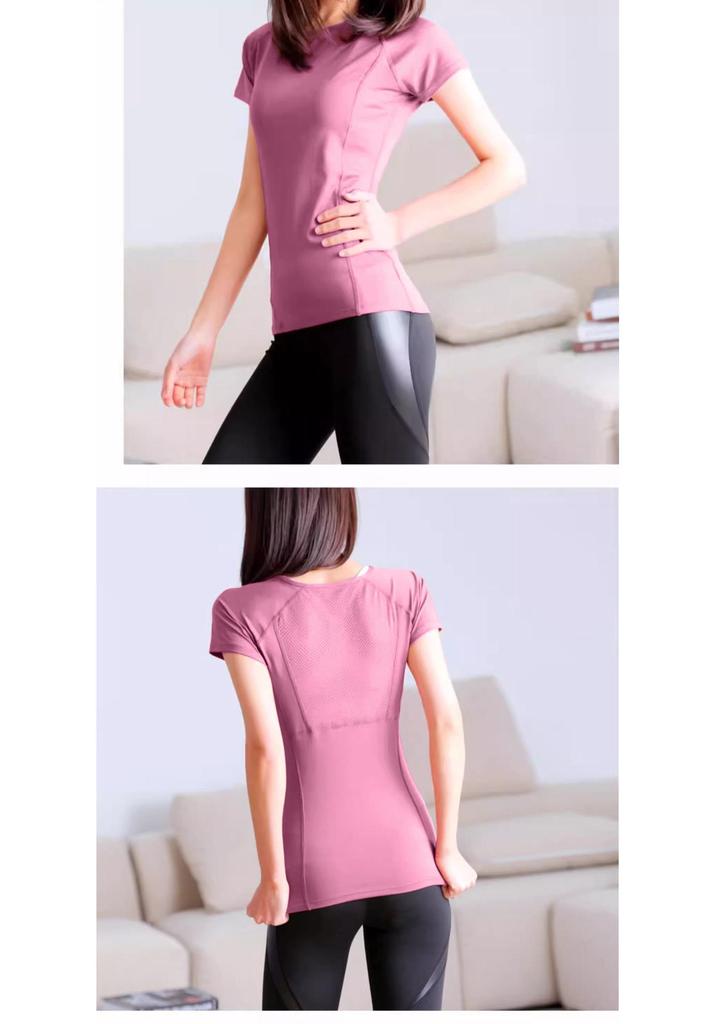 Women's Quick-Dry Slim Fit Sports T-Shirt for Running, Yoga, Pilates, and Fitness